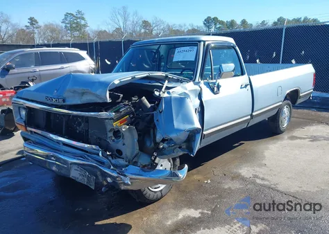 1989 Dodge D-Series D100 z USA, uszkodzony, nr VIN 1B7FE06XXKS084271